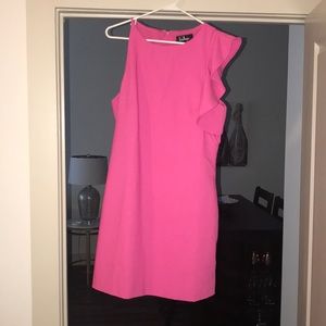 💙 4 for $40 💙 Lulu's Pink Dinah Ruffle Mini Dress